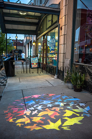 Sidewalk Art Lighting Installation 250725 001_Schisler
