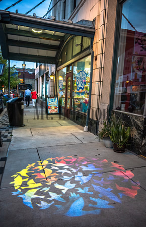 Sidewalk Art Lighting Installation 250725 002_Schisler